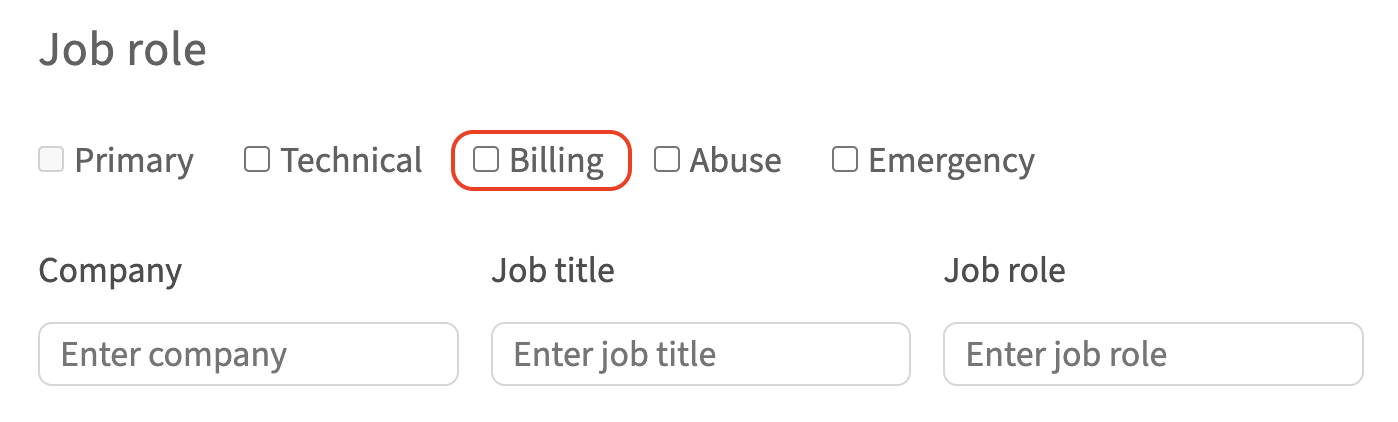 billing contact info